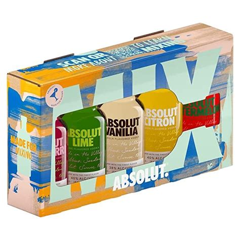 absolut five vodka miniature-set